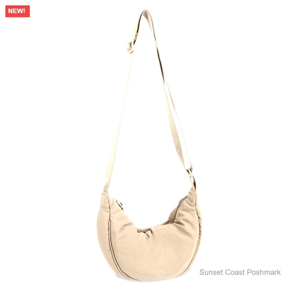 Nylon Crossbody Bag Trendy Sling Hobo Travel Purse Adjustable Strap Lightweight